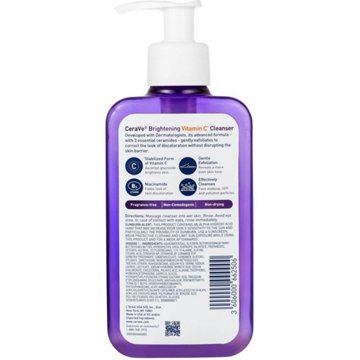 CeraVe Brightening Vitamin C Cleanser - for Dull & Uneven Skin Tone