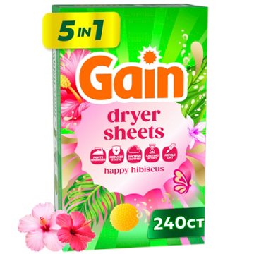 Gain Dryer Sheets - Happy Hibiscus