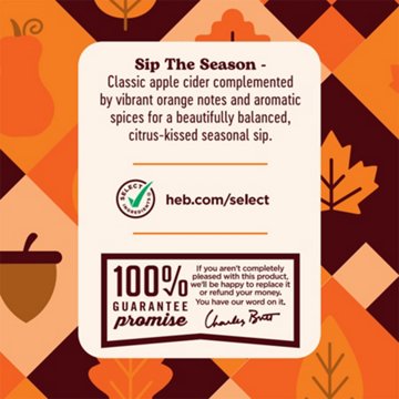 H-E-B Spiced Orange Flavored Apple Cider