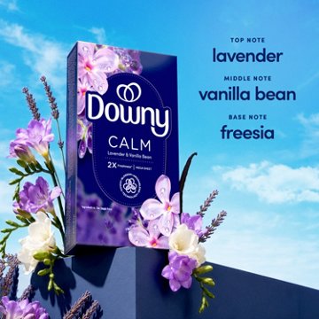 Downy Mega Dryer Sheets Laundry Fabric Softener - Lavender and Vanilla Bean