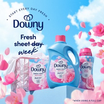 Downy Fabric Softener Dryer Sheets - April Fresh Scent