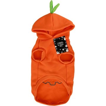 Max & Marlow Halloween Pumpkin Hooded Pet Costume, Small
