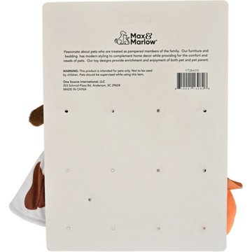 Max & Marlow Cow, Pumpkin & Cactus Halloween Dog Toys, 3 pk