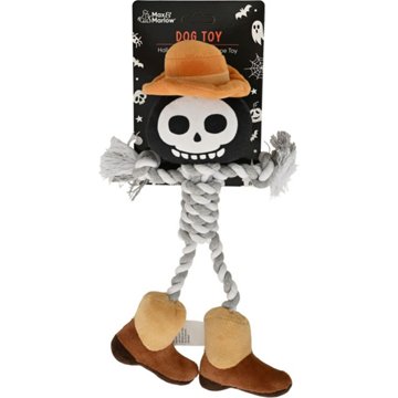Max & Marlow Cowboy Skeleton Halloween Dog Rope Toy
