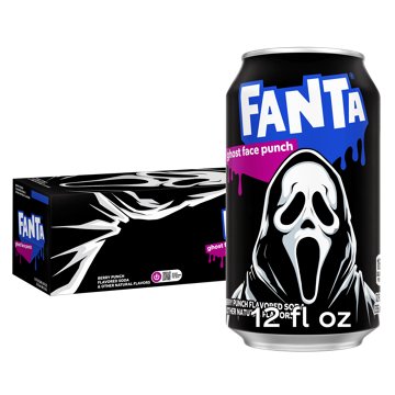 Fanta Ghost Face Punch Soda Soft Drink Fridge Pack 12 pk Cans