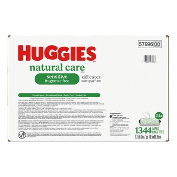 Huggies Natural Care Baby Wipes - Fragrance Free, 24 pk