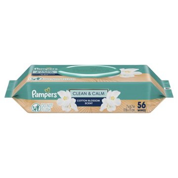 Pampers Clean & Calm Baby Wipes - Cotton Blossom Scent