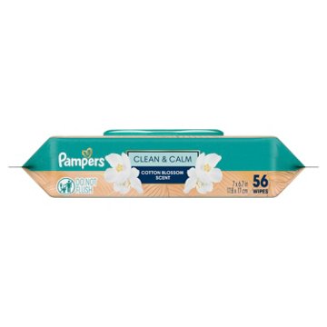 Pampers Clean & Calm Baby Wipes - Cotton Blossom Scent