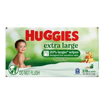 Huggies Extra Large Baby Wipes - Fragrance Free, 9 pk