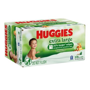 Huggies Extra Large Baby Wipes - Fragrance Free, 9 pk