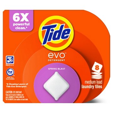 Tide Evo Laundry Detergent Tiles - Spring Blast