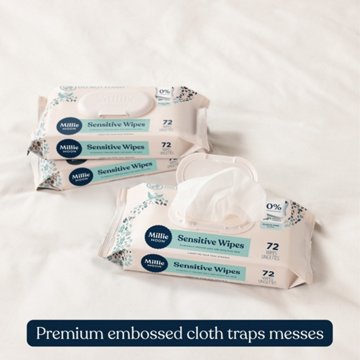 Millie Moon Sensitive Baby Wipes, 3 pk