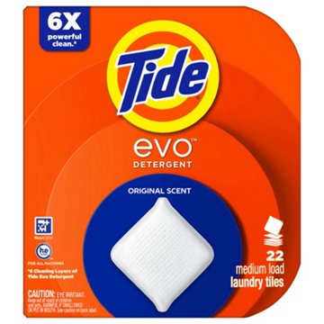 Tide Evo Laundry Detergent Tiles - Original Scent