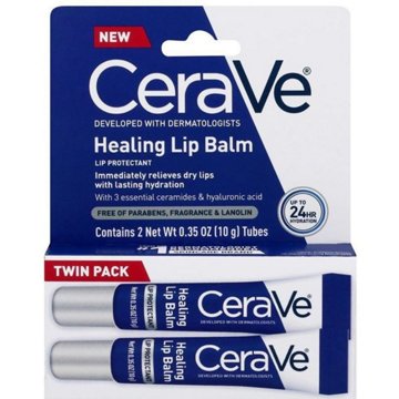 CeraVe Healing Lip Repair Balm, 2 pk
