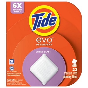 Tide Evo Laundry Detergent Tiles - Spring Blast