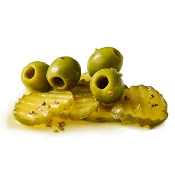 Delallo Tangy Dill Pickles Olive Salad