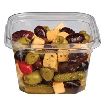 Delallo Yellow Cheddar Cheese & Olives Salad