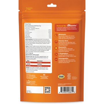 Zesty Paws Advanced Calming Bites Turkey Flavor Soft Chews for Dogs, 60 ct