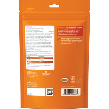 Zesty Paws Daily Probiotic Bites Pumpkin Flavor Soft Chews for Dogs, 60 ct