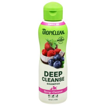 TropiClean Berry + Coconut Deep Cleanse Pet Shampoo, 16 oz