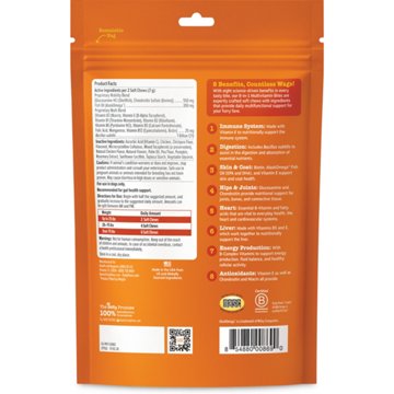 Zesty Paws 8-in-1 Multivitamin Bites Chicken Flavor Soft Chews for Dogs, 60 ct