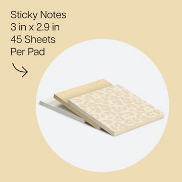 Post-it Sticky Notes Cheetah Pattern 3 Count, 3 ct