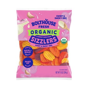 Bolthouse Fresh Organic Carrot Sizzlers - Sweet & Smoky BBQ, 10 oz