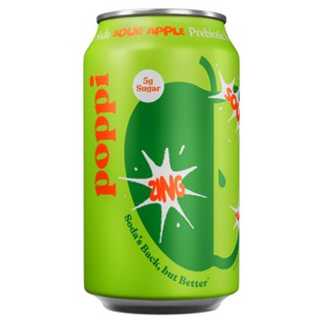poppi Prebiotic Soda - Sour Apple