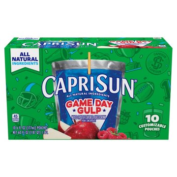 Capri Sun Game Day Gulp Juice Drink 10 pk Pouches