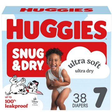 Huggies Snug & Dry Baby Diapers - Size 7 (31-48 lbs)