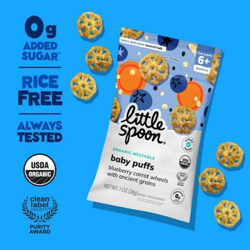 Little Spoon Baby Puffs - Blueberry Carrot Wheels