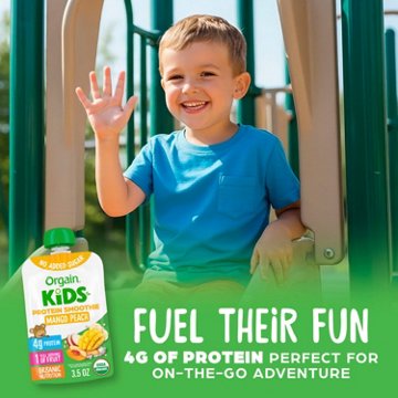 Orgain Kids Protein Smoothie Pouch - Mango Peach, 3.5 oz