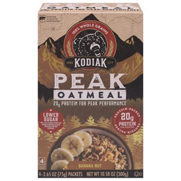 Kodiak Peak Protein-Packed Instant Oatmeal Packets - Banana Nut 