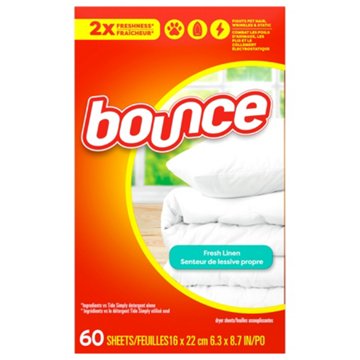 Bounce Fabric Softener Dryer Sheets - Fresh Linen