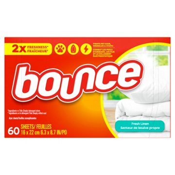 Bounce Fabric Softener Dryer Sheets - Fresh Linen