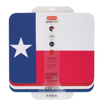 Dexas Texas Flag Grippmat Cutting Mats, 4 ct