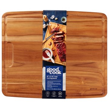 GoodCook Teakwood Cutting Board, 15" x 17.75"
