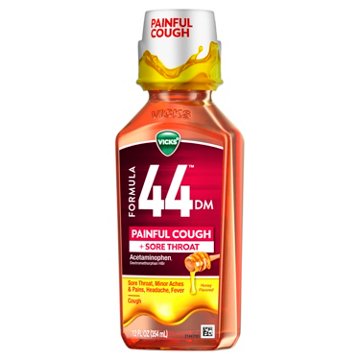 Vicks Formula 44 Painful Cough & Sore Throat Honey Liquid
