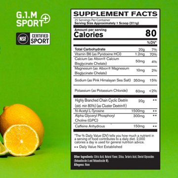 Bare Performance Nutrition G.1.M Sport+ Lemon Lime