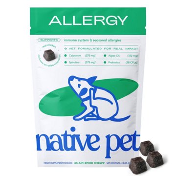 Native Pet Allergy Chews for Dogs, 45 ct