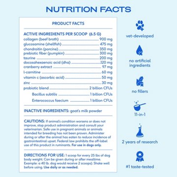 Native Pet The Daily Supplement Powder for Dogs, 9.25 oz