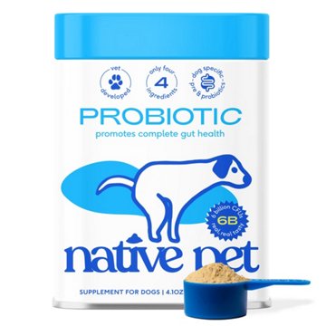 Native Pet Probiotic Supplement Powder for Dogs, 6 oz
