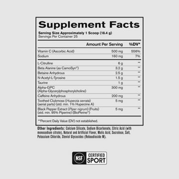 Bare Performance Nutrition Pre-Workout Midnight Melon