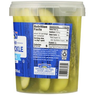 Hill Country Fare Kosher Dill Pickle Spears, 32 oz