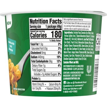 Knorr Cheddar Broccoli Pasta Cup