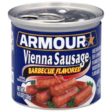 Armour Barbecue Flavored Vienna Canned Sausage, 4.6 oz
