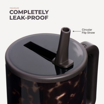 HydroJug Traveler Tumbler - Mocha Tortoise, 40 oz