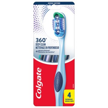 Colgate 360 Deep Clean Medium Toothbrushes