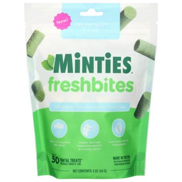 Minties Fresh Bites Dental Dog Treats, 5 oz