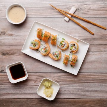 H-E-B Sushiya Everything Lox Sushi Roll